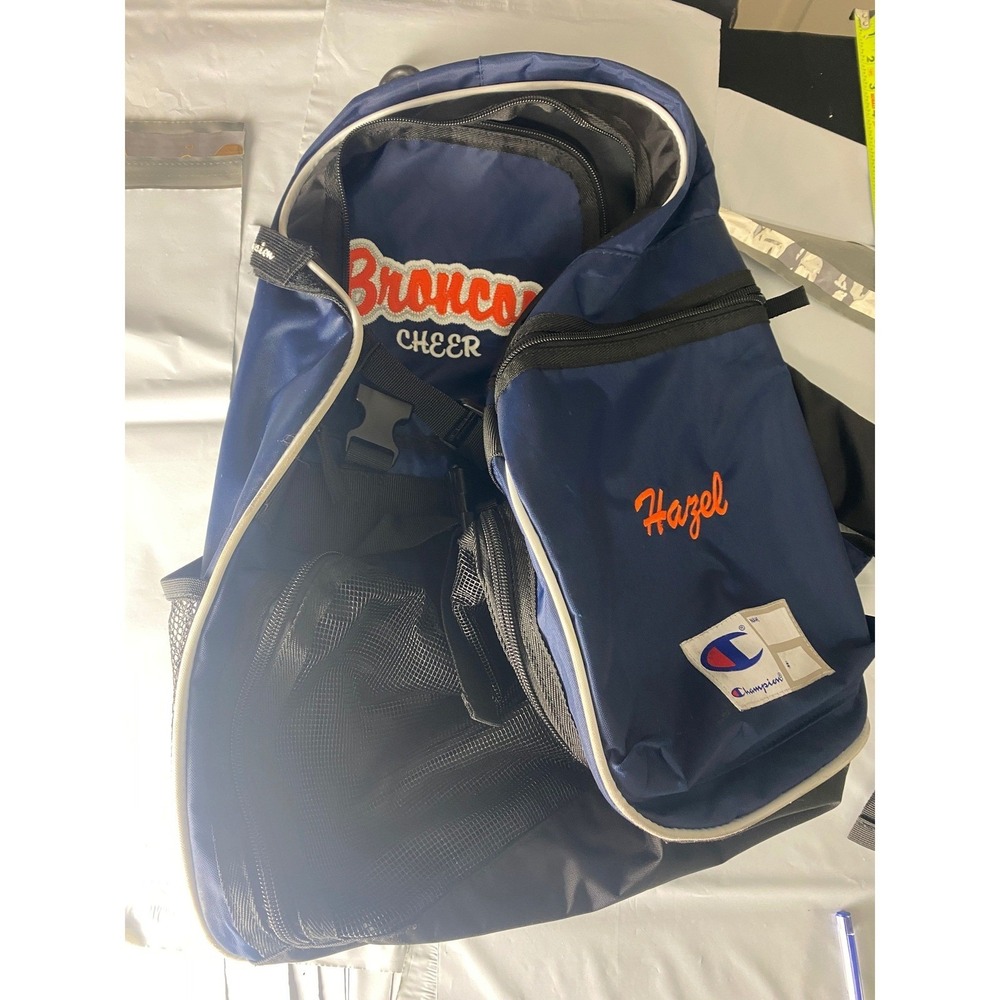Brunswick Champs Bowling Backpack Blue Black Single Ball Gear Bag Adjustable